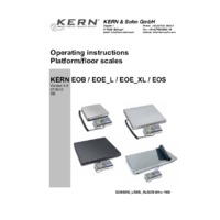 Kern EOB Parcel Scales - Operating Instructions