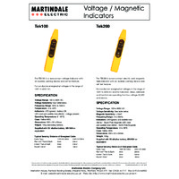Martindale TEK100 Non-Contact Voltage Indicator - Datasheet