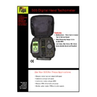 TPI 505L Tachometer - Datasheet