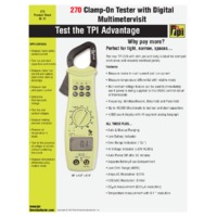 TPI 270 Digital Clamp Meter - Datasheet