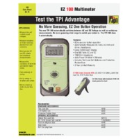 TPI 100 Digital Multimeter - Datasheet