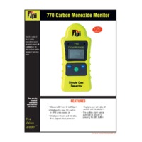 TPI 770 Carbon Monoxide Meter - Datasheet