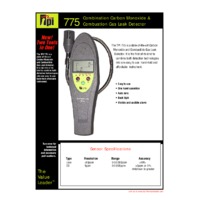 TPI 775 Combination CO and Combustible Gas Detector - Datasheet