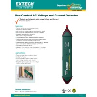 Extech DVA30 Non-Contact AC Voltage & Current Detector - Datasheet