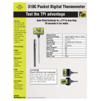 TPI 310C Penetration Thermometer - Datasheet