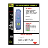 TPI 725a Gas Leak Detector - Datasheet