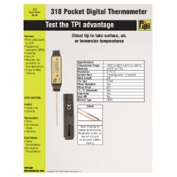 TPI 318 Pocket Digital Thermometer - Datasheet