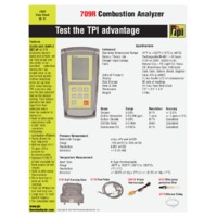 TPI 709R Combustion Analyser - Datasheet