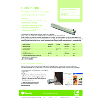 FilesThruTheAir EL-USB-1-PRO EasyLog Temperature Datalogger - Datasheet