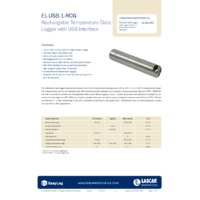 FilesThruTheAir EL-USB-1-RCG Temperature Datalogger - Datasheet