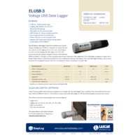 FilesThruTheAir EL-USB-3 Voltage Datalogger - Datasheet