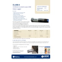 FilesThruTheAir EL-USB-4 Current Datalogger - Datasheet