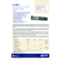 FilesThruTheAir EL-USB-5 Event Datalogger - Datasheet