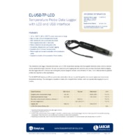FilesThruTheAir EL-USB-TP-LCD Thermistor Datalogger - Datasheet