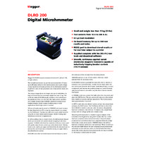 Megger DLR0200 Low Resistance Ohmmeter - Datasheet