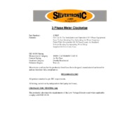 Silvertronic 135007 and 135012 Phase Meter - Datasheet