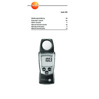 Testo 540 Pocket Light Meter - User Manual