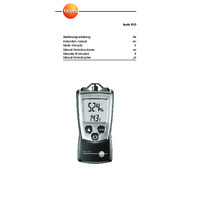 Testo 610 Compact Humidity and Temperature Meter - User Manual