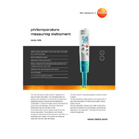 Testo 206-pH3 Temperature and pH Meter - Datasheet