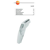 Testo 831 Infrared Thermometer - User Manual