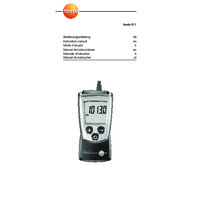 Testo 511 Absolute Pressure Meter - User Manual