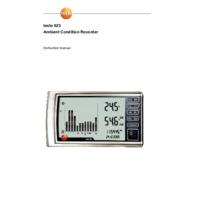 Testo 623 Temperature & Humidity Monitor - User Manual