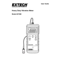 Extech 407860 Heavy Duty Vibration Meter - User Manual