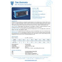 Time Electronics 1051 Resistance Decade Box - Datasheet