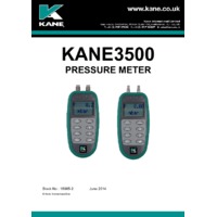 Kane 3500-1 Differential Pressure Meter - User Manual