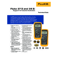 Fluke 28 II Industrial Multimeter - Datasheet