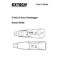 Extech VB300 G-Force Datalogger - User Manual