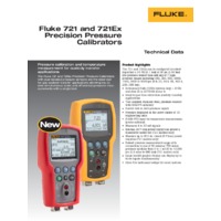 Fluke 712Ex Instrinsically Safe Pressure Calibrator - Datasheet