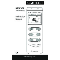 Kewtech KEW301 Dual Channel Thermometer - User Manual