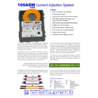 T & R 100ADM mk4 Secondary Current Injector - Datasheet
