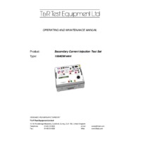 T & R 100ADM mk4 Secondary Current Injector - User Manual