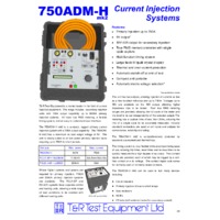 T & R 750ADM-H Primary Current Injector - Datasheet