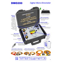 T & R DMO200 Digital Micro-Ohmmeter - Datasheet