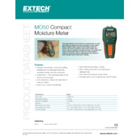 Extech MO50 Compact Moisture Meter - Datasheet