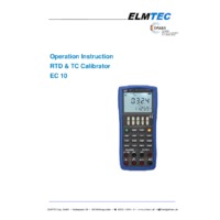 Sika EC10 Multifunctional Temperature Calibrator - User Manual