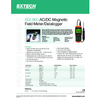 Extech SDL900 Magnetic Field Meter - Datasheet