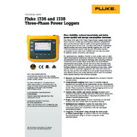 Fluke 1736 Power Logger - Datasheet
