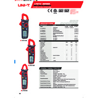 UNI-T UT210B Mini AC Clamp Meter - Datasheet