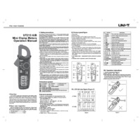 UNI-T UT210B Mini AC Clamp Meter - User Manual