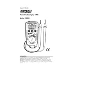 Extech DM220 Mini Pocket Multimeter - User Manual