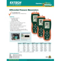 Extech HD700 Differential Pressure Manometer - Datasheet