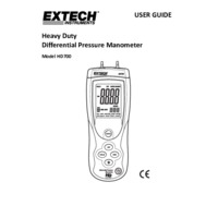 Extech HD700 Differential Pressure Manometer - User Manual
