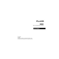Fluke 9062 Motor and Phase Rotation Indicator - Manual