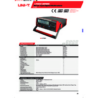 UNI-T UT803 Bench Digital Multimeter - Datasheet