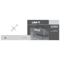 UNI-T UT803 Bench Digital Multimeter - User Manual