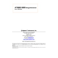 Applent AT683 Insulation Resistance Meter - User Manual
